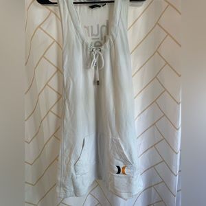 Hurley hoodie dress in white